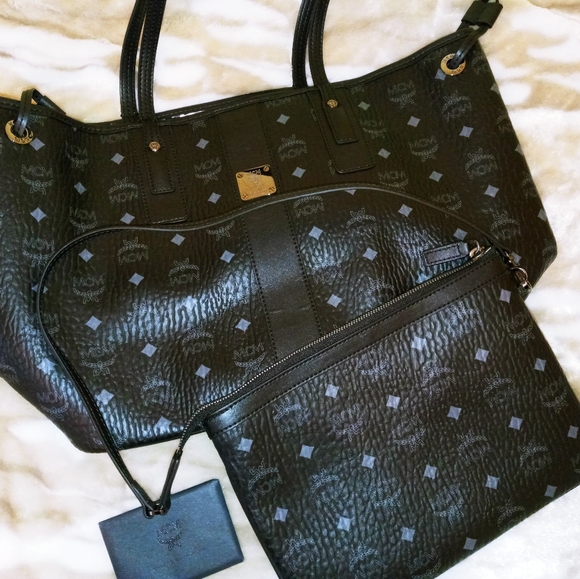 MCM Handbags - MCM Medium Reversible Tote Black